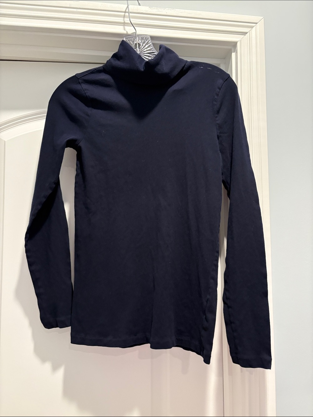 Women’s J. Crew Tissue Turtleneck in Navy